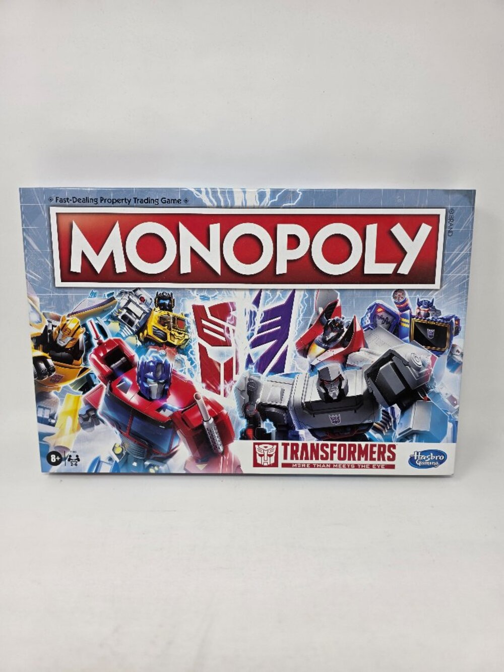 Hasbro Monopoly Transformers Edition Board Game, 2-6 Players, Decepticon Tokens